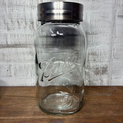 Large Wide Mouth Ball Glass Mason Jar