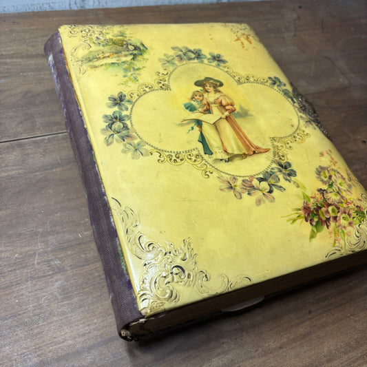 Antique Victorian Celluloid Photo Album