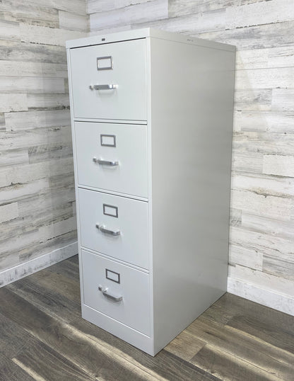 White Metal Hon 4 Drawer File Cabinet
