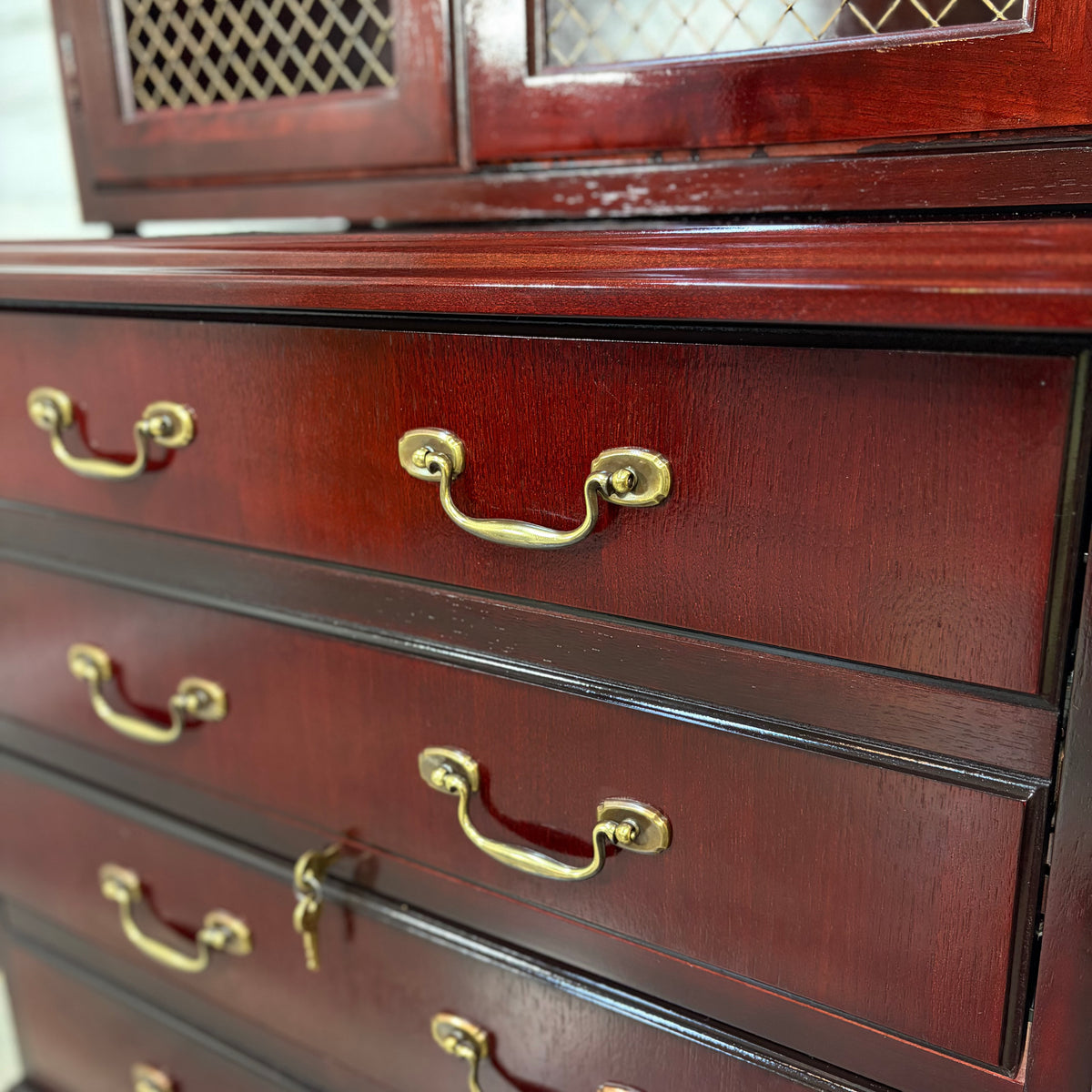 Vintage File Cabinet W/ Hutch