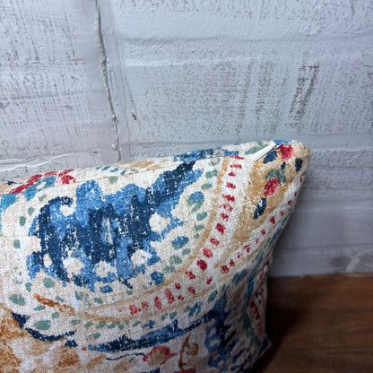 Paisley Pattern Lumbar Pillow