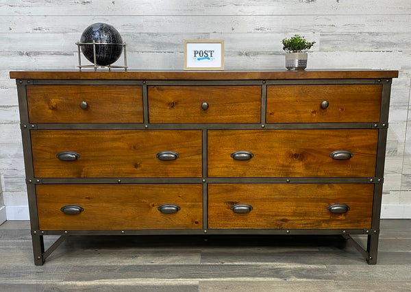 Rustic Industrial 3pc Dresser Set