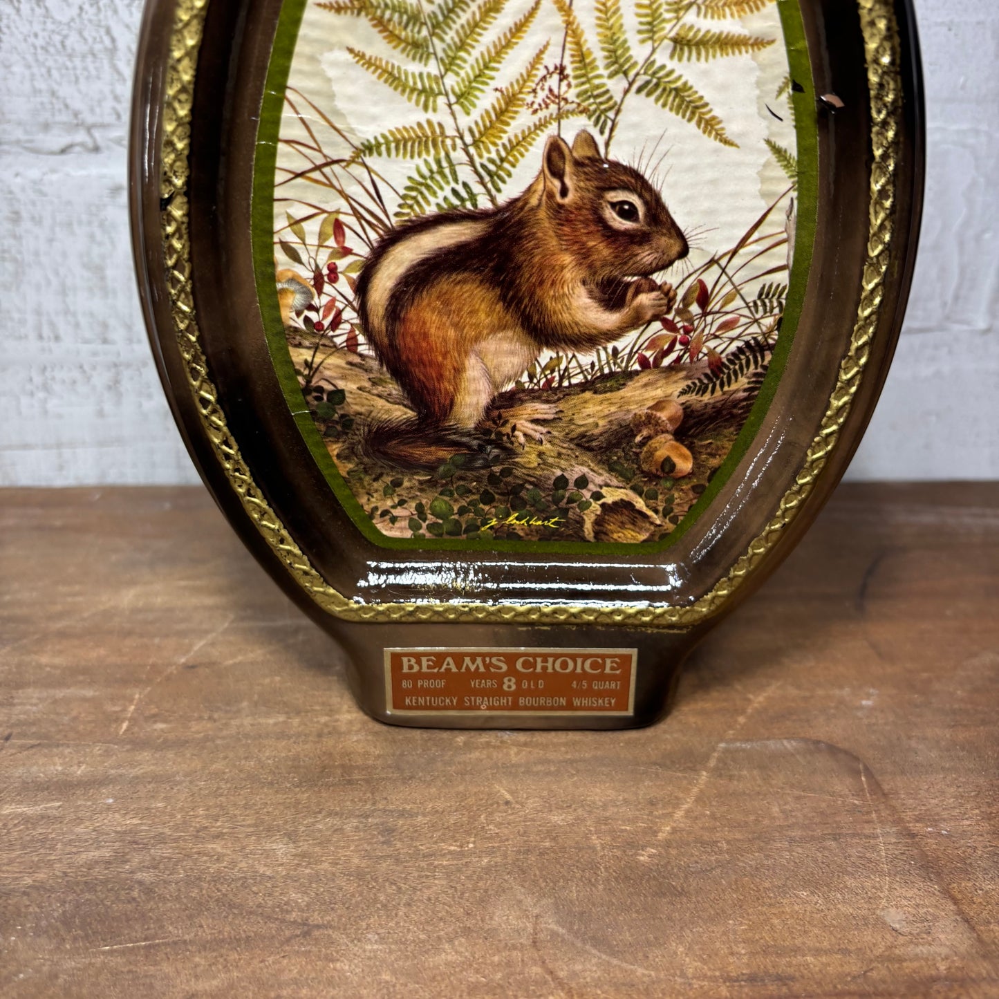 Vintage “The Chipmunk" 8-Year-Old Kentucky Straight Bourbon Whiskey Decanter