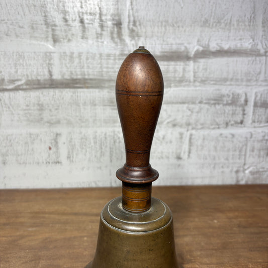 Large Antique Brass School Bell