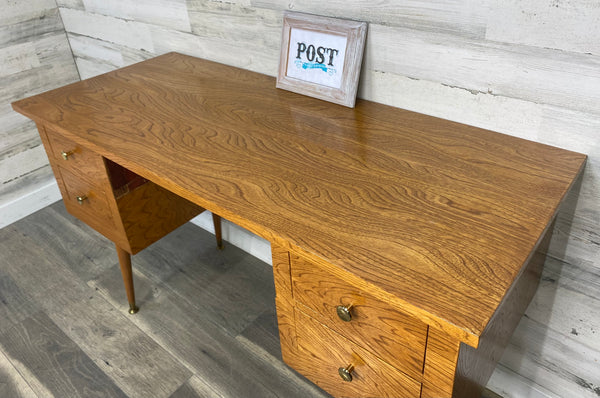 Mid Century Wood Desk