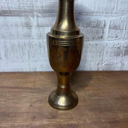 Vintage Solid Brass Vase