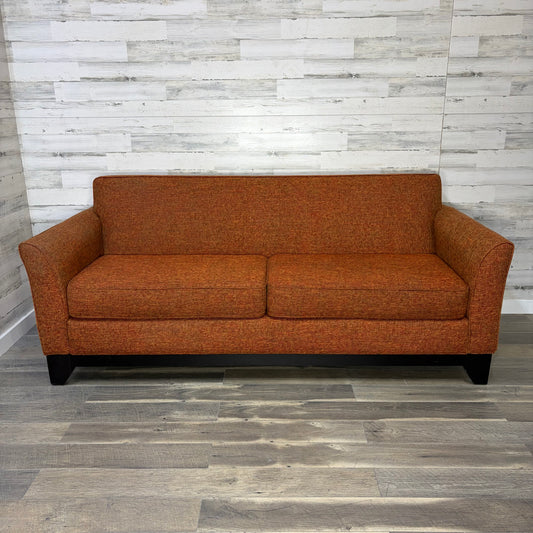 Modern Orange Stanton Sofa Couch