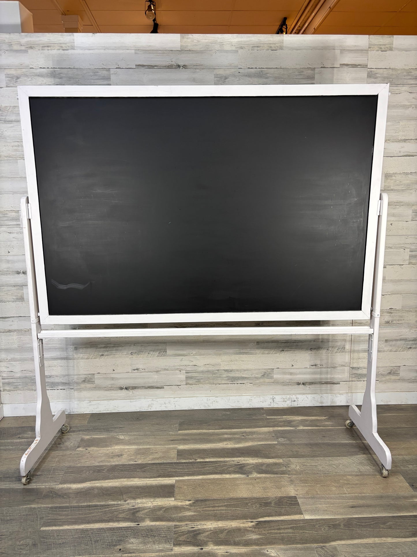 Large Vintage Wooden Double Sided Chalkboard