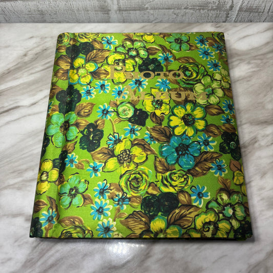 Vintage Silky Groovy Floral Photo Album