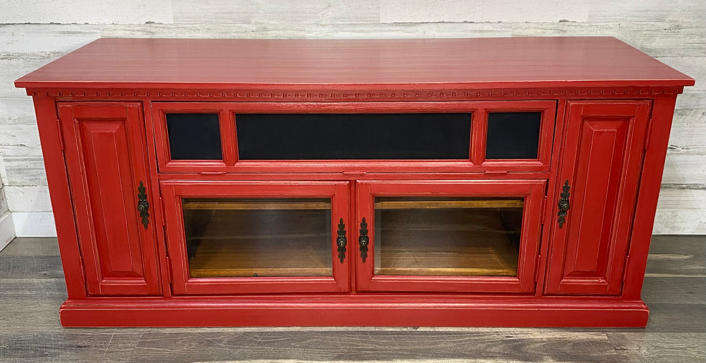 Rustic Red Tv Stand Entertainment Center