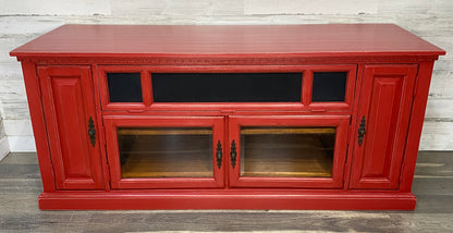 Rustic Red Tv Stand Entertainment Center