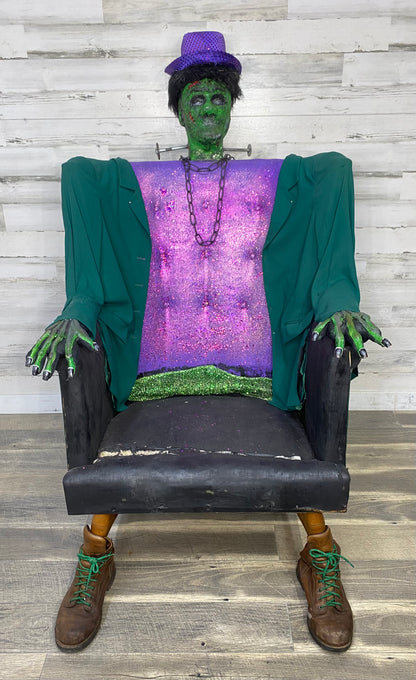 Custom Frankenstein Gothic Zombie Chair