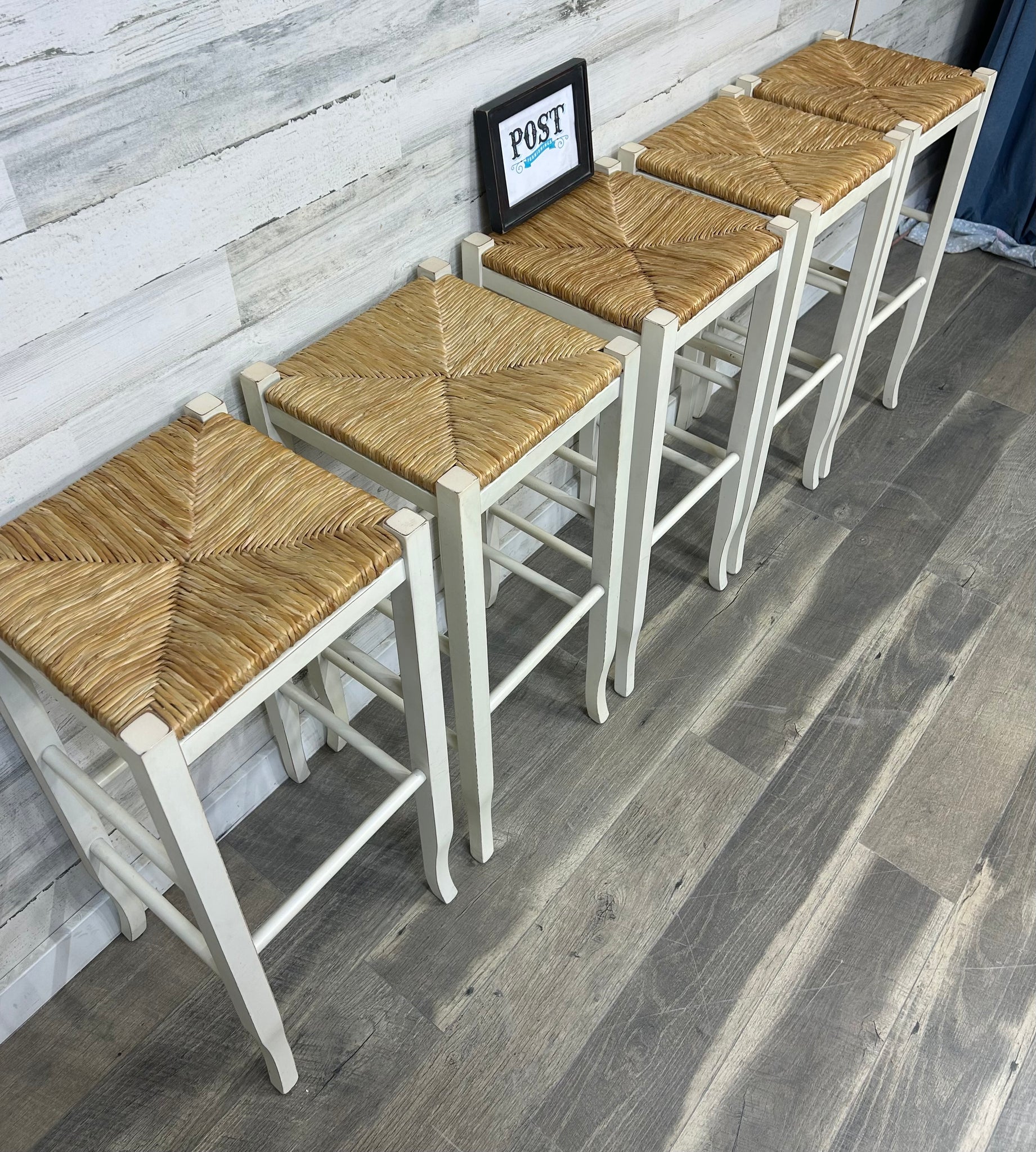 Set Of 5 Brach Style Barstools