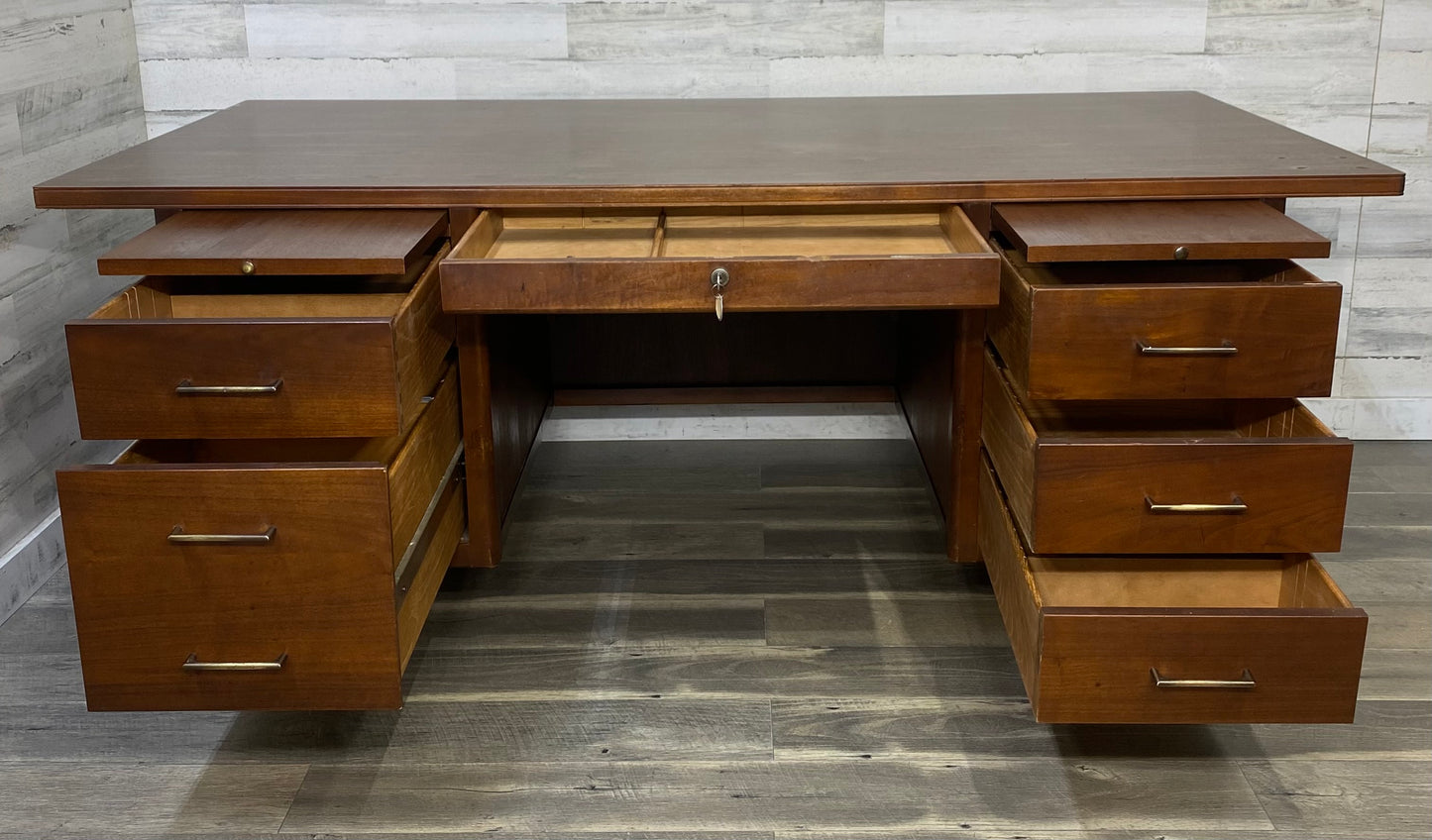 Mid Century Leopold Executive Desk