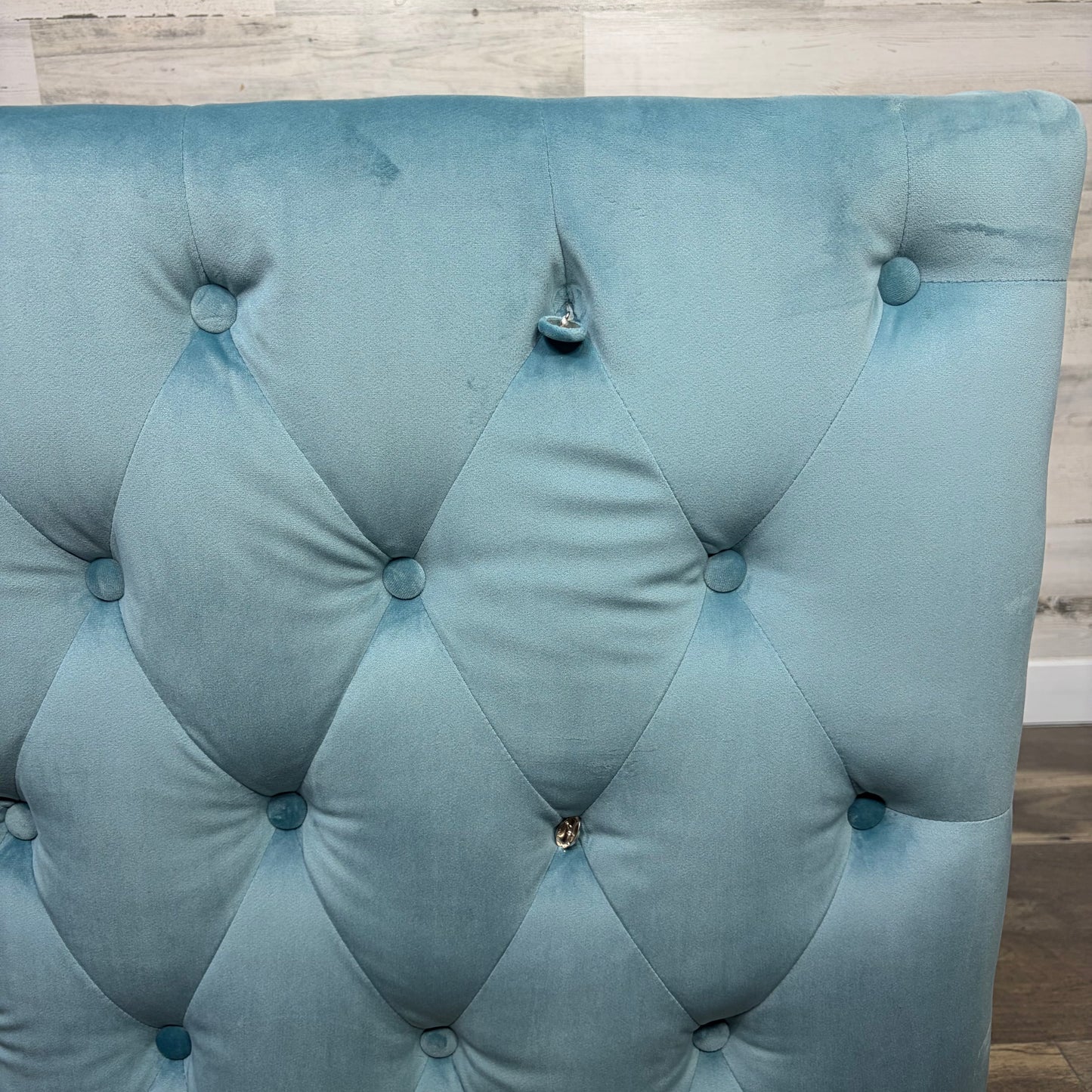 Blue Accent Barrel Chair