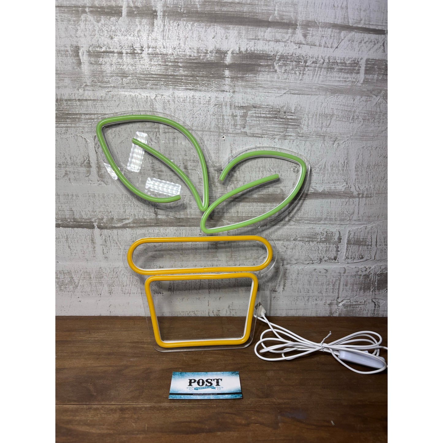Potted Plant Neon Sign