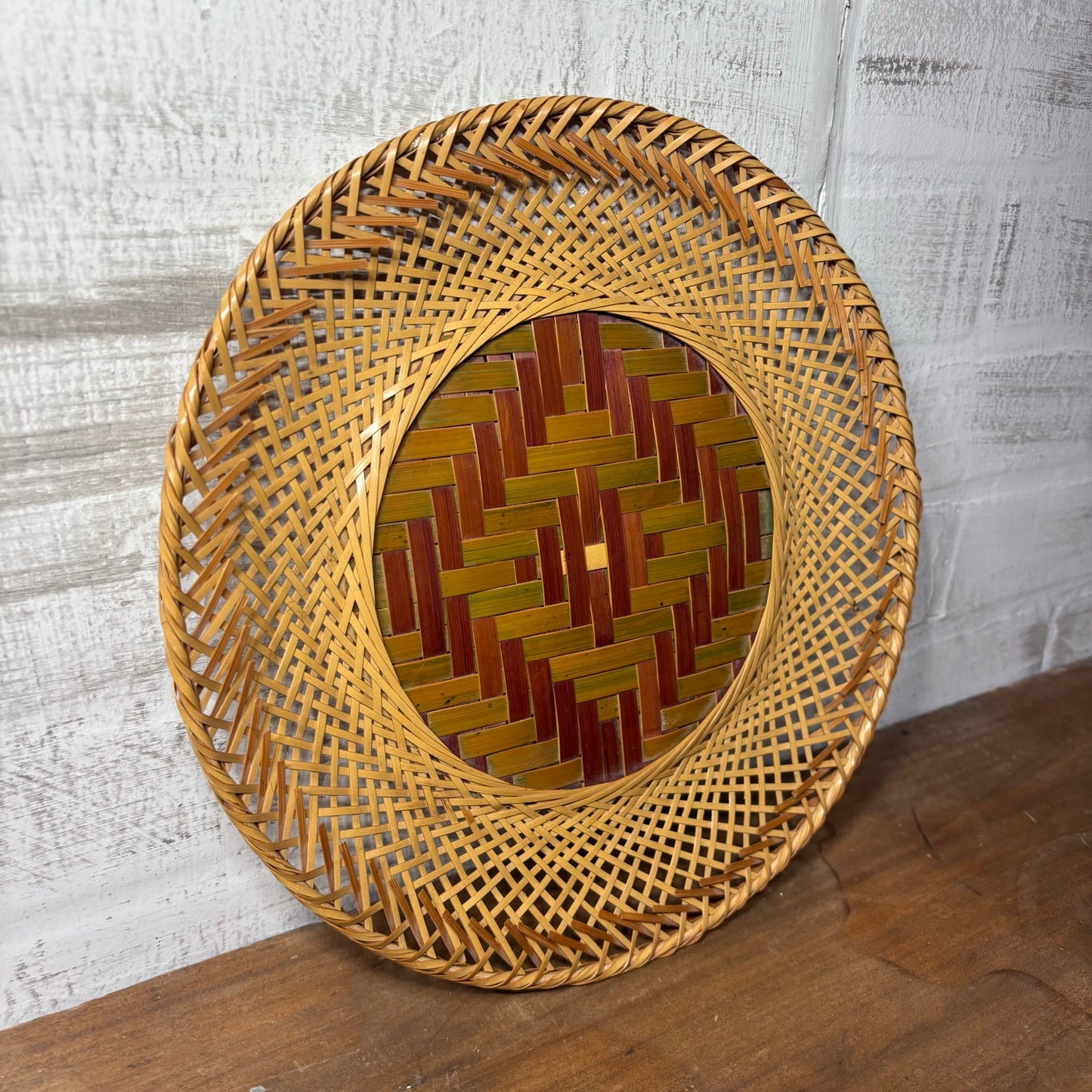 Japanese Woven Round Wall Decor