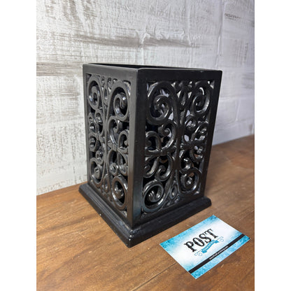 Cast Iron Black Enameled Utensil Holder