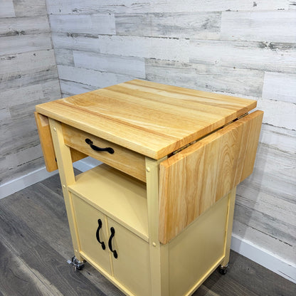 Kitchen island cart on wheels