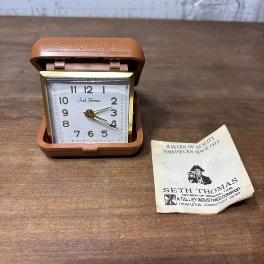 Vintage Seth Thomas Travel Alarm Clock
