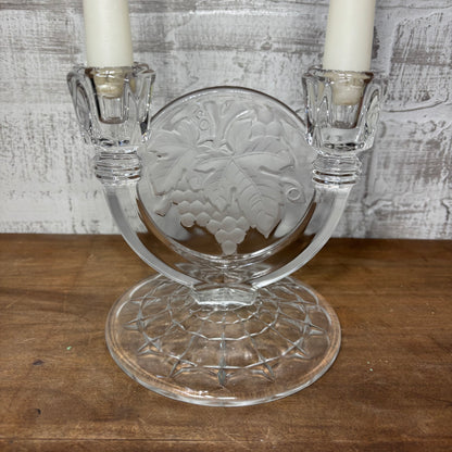 Indiana Glass Constellation Grape Candlestick Holder