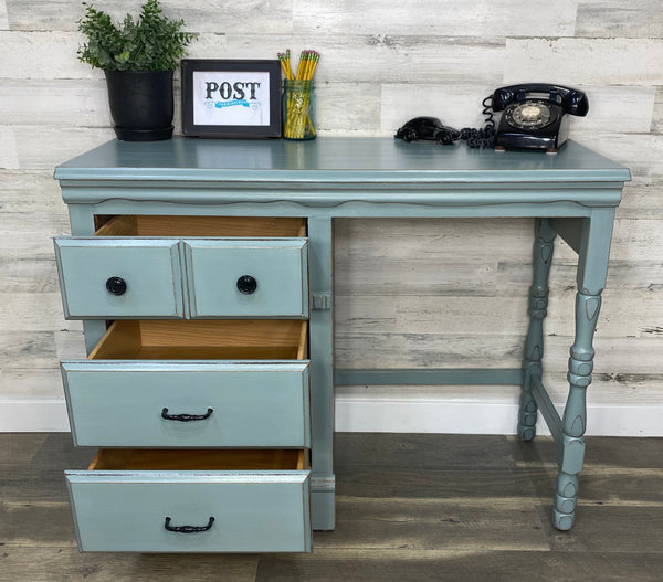 Blue Gray Desk