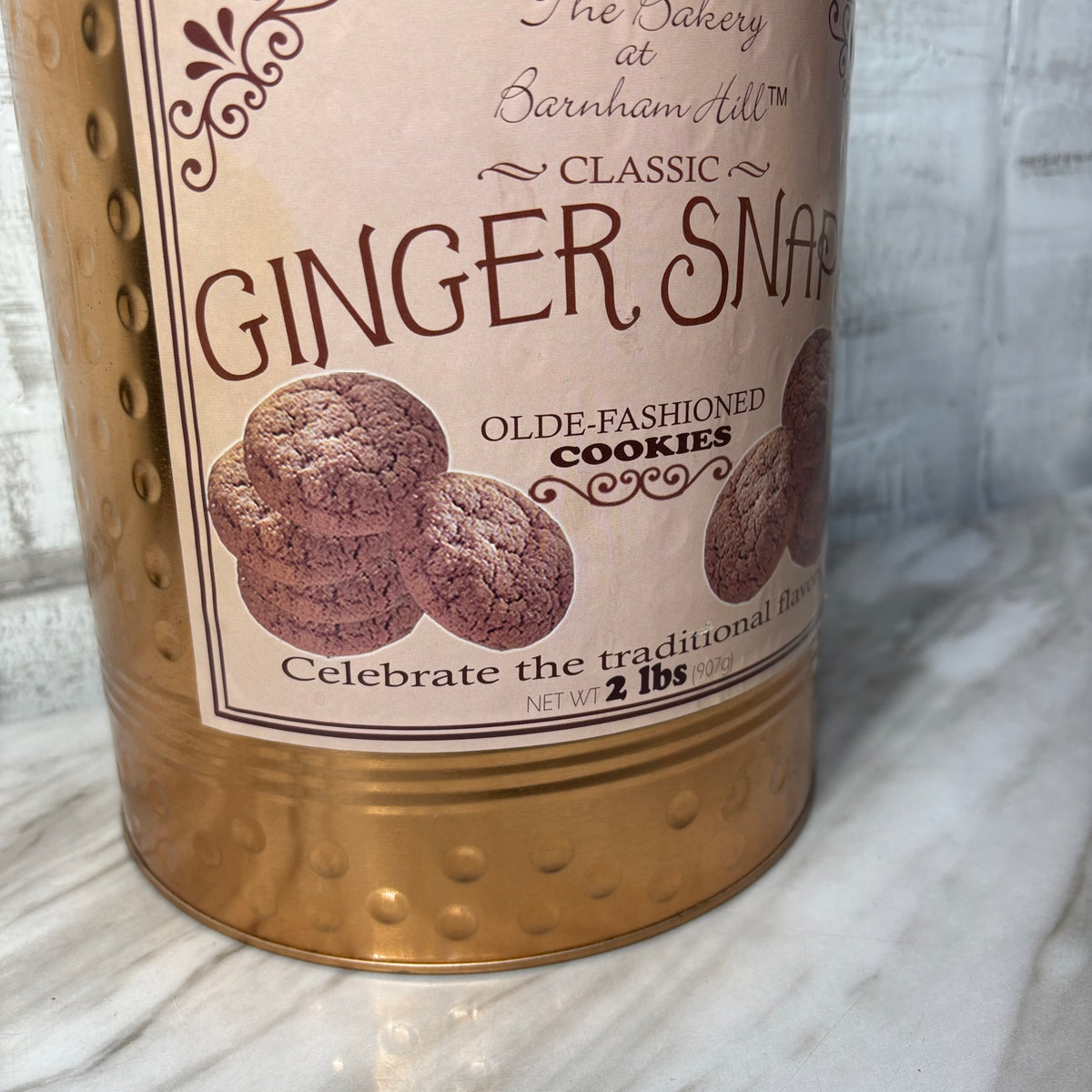 The Bakery At Barnham Hill Classic Ginger Snap Copper Tin