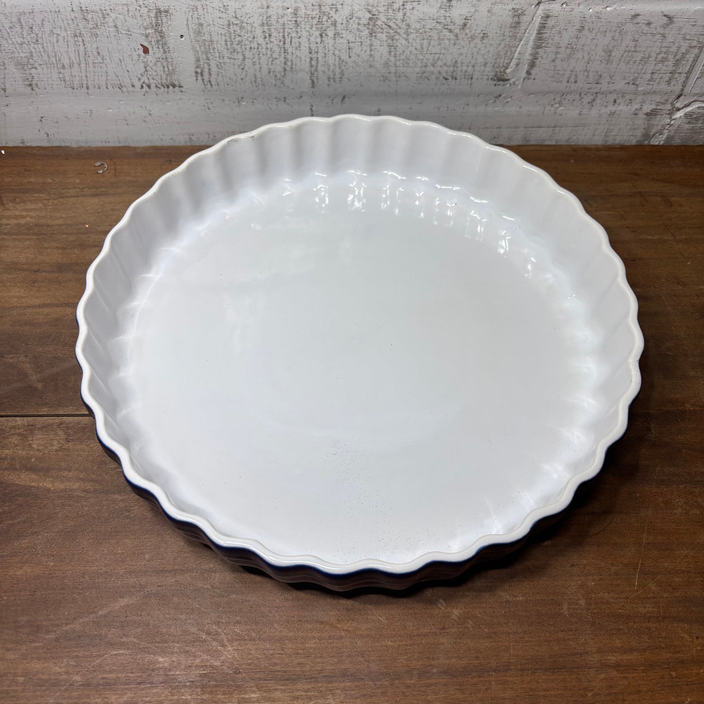 Roshch Cobalt Blue Quiche Porcelain Dish