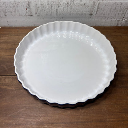 Roshch Cobalt Blue Quiche Porcelain Dish