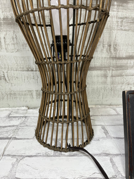 Mid Century Rattan Lamp