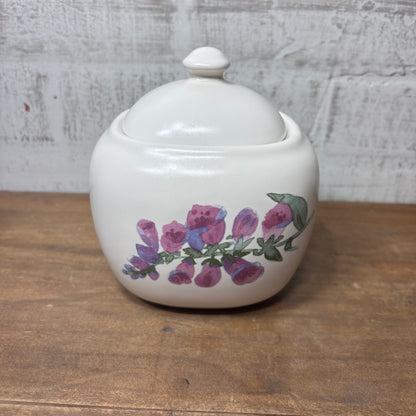 Vintage Pfaltzgraff Cape May Butter Dish, Creamer Pitcher, Covered Sugar Bowl Set