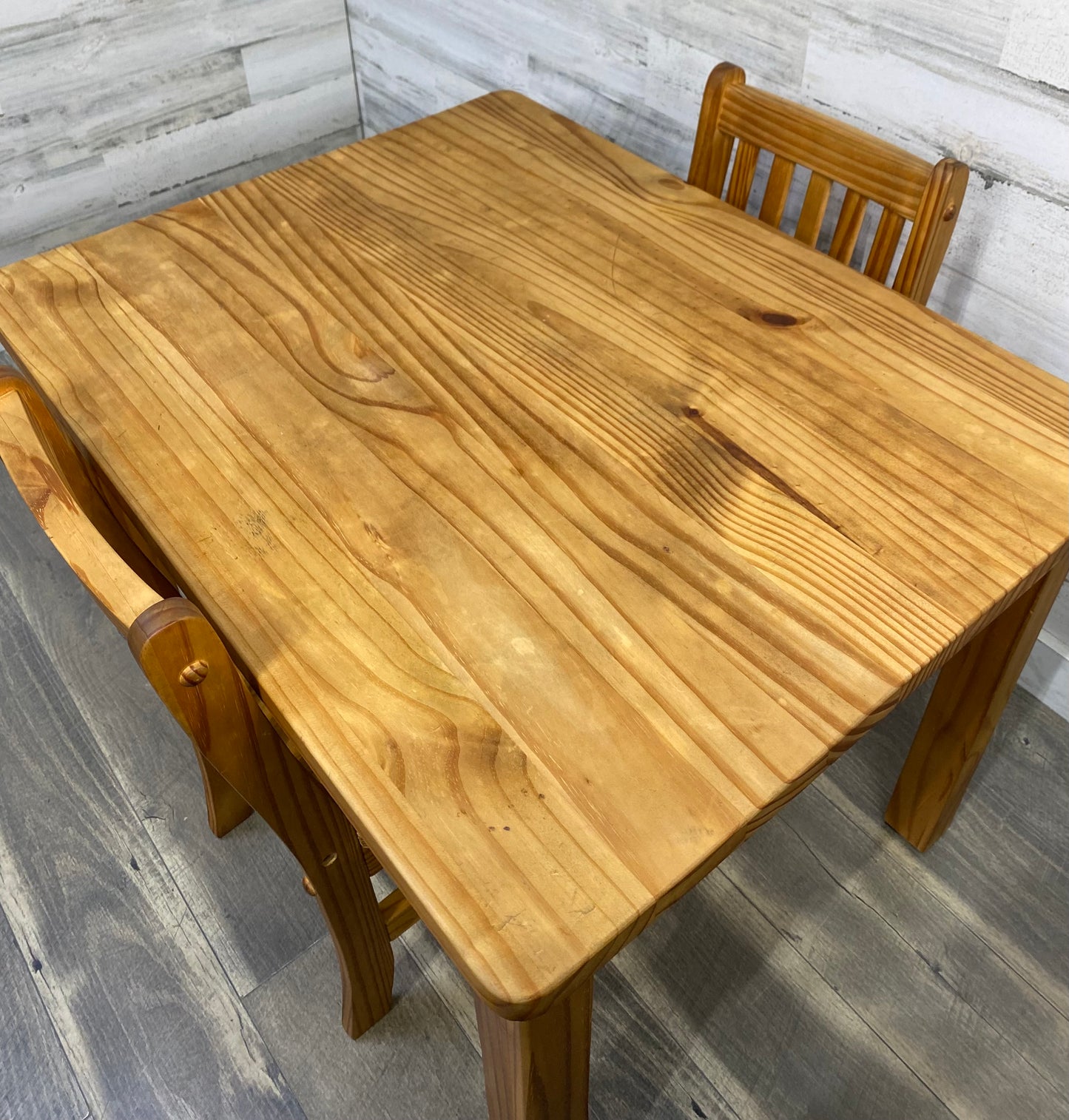 Kids Wood Table & 2 Chairs