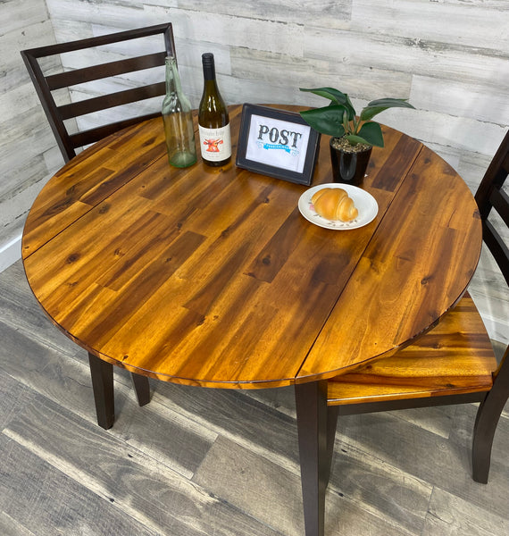 Round Drop Leaf Dining Set