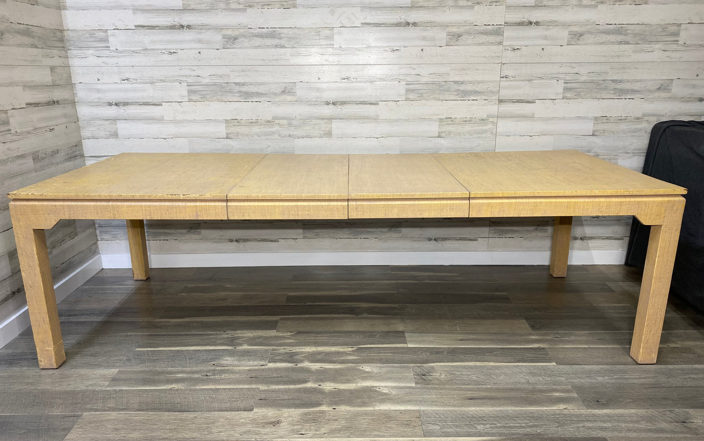 Mid Century Modern Grass Cloth Dining Table