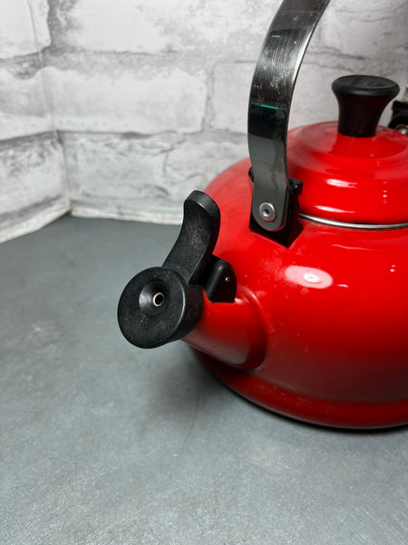 Le Creuset Red Enamel Tea Kettle