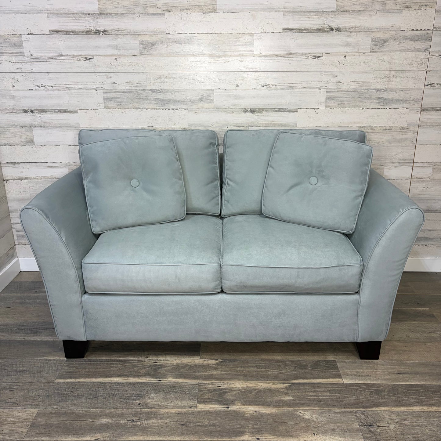Bauhaus Blue Loveseat Sofa Couch