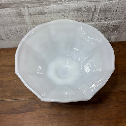 Vintage Anchor Hawking Milk Glass Grapevine Bowl