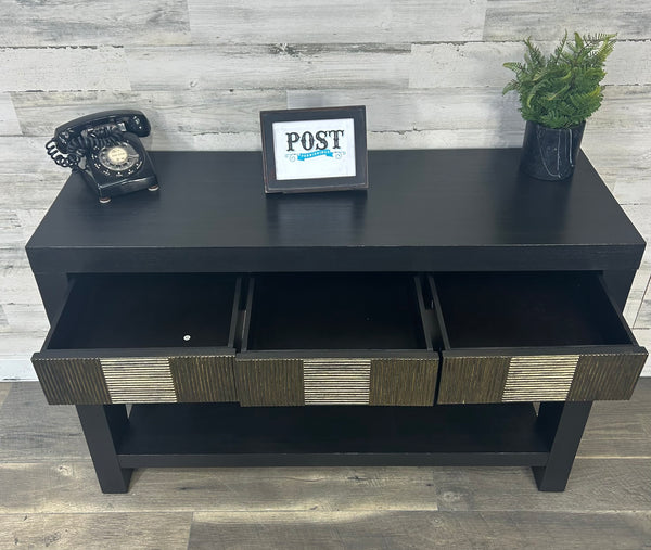 Black & Gold Modern Sofa Table