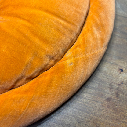 Vintage Round Orange Barstool Cushion Chair