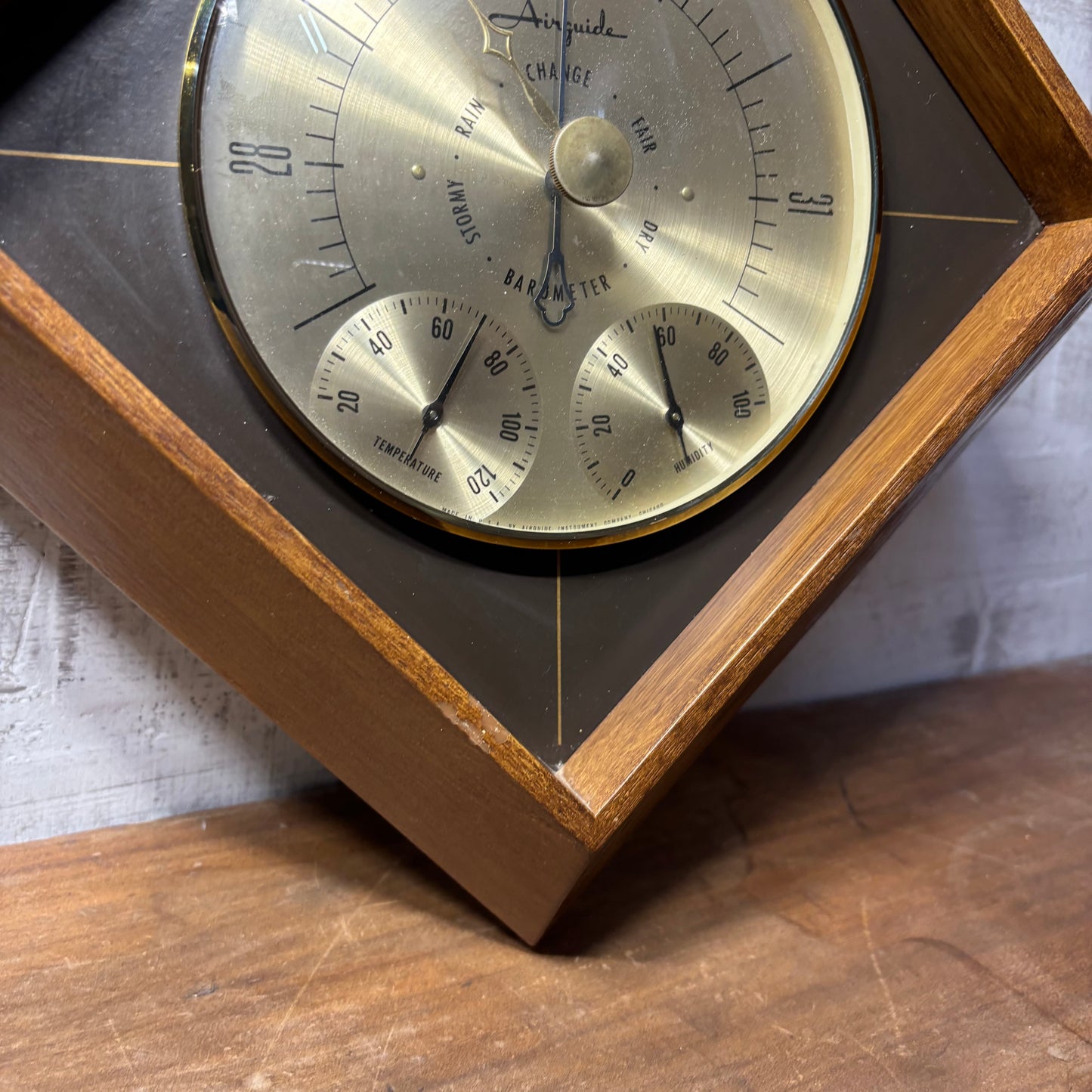 Vintage Airguide Barometer Weather Station