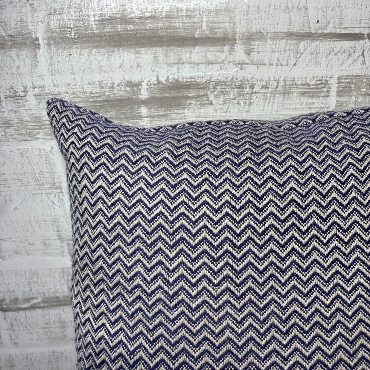 Navy Chevron Throw Pillow