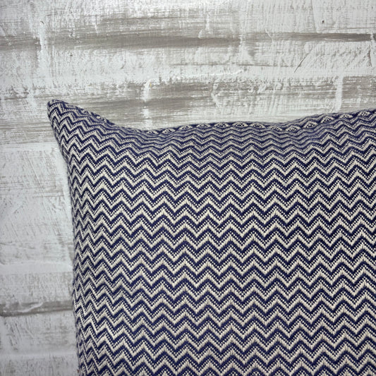 Navy Chevron Throw Pillow