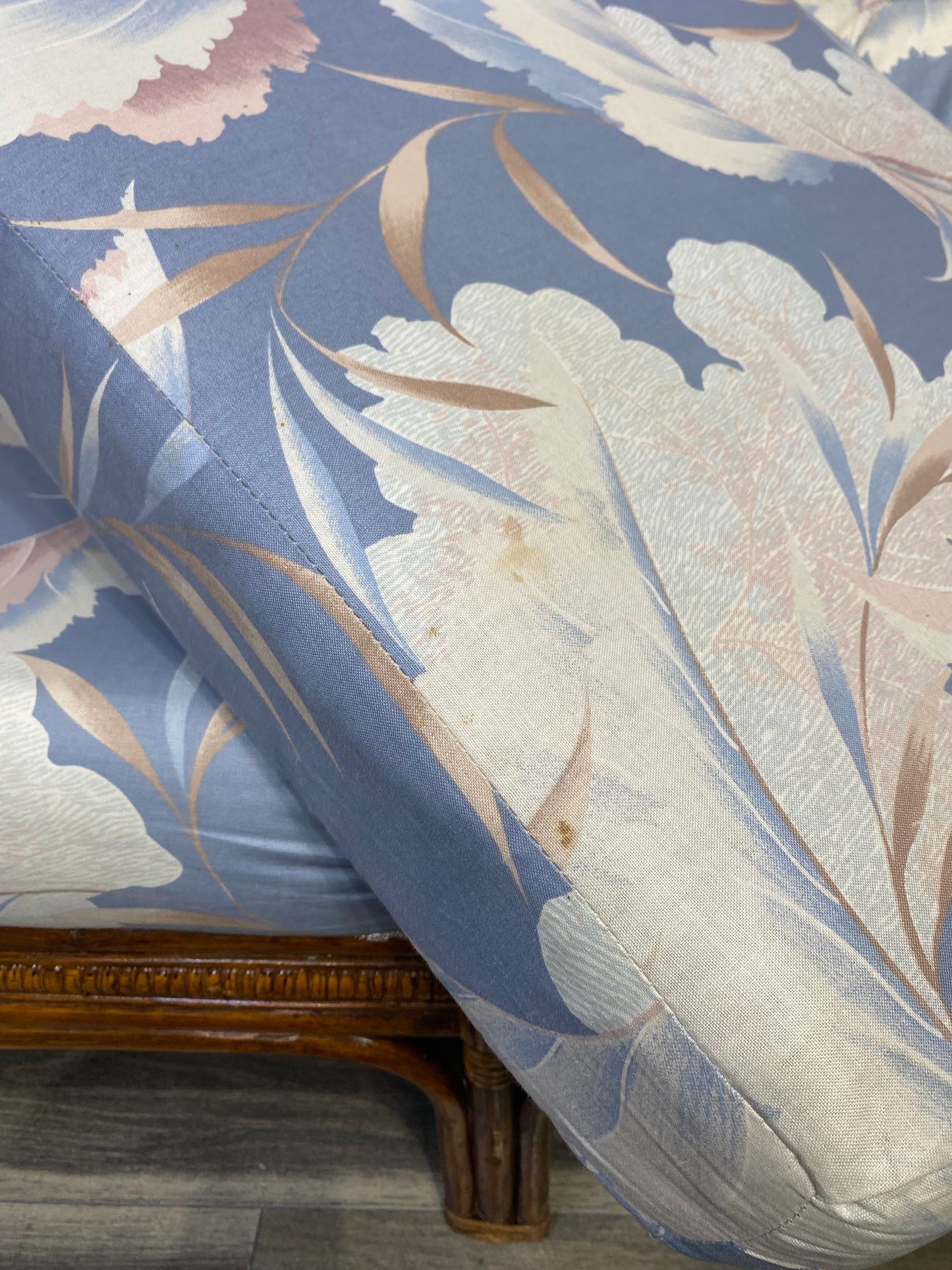 Vintage Rattan Bamboo Loveseat