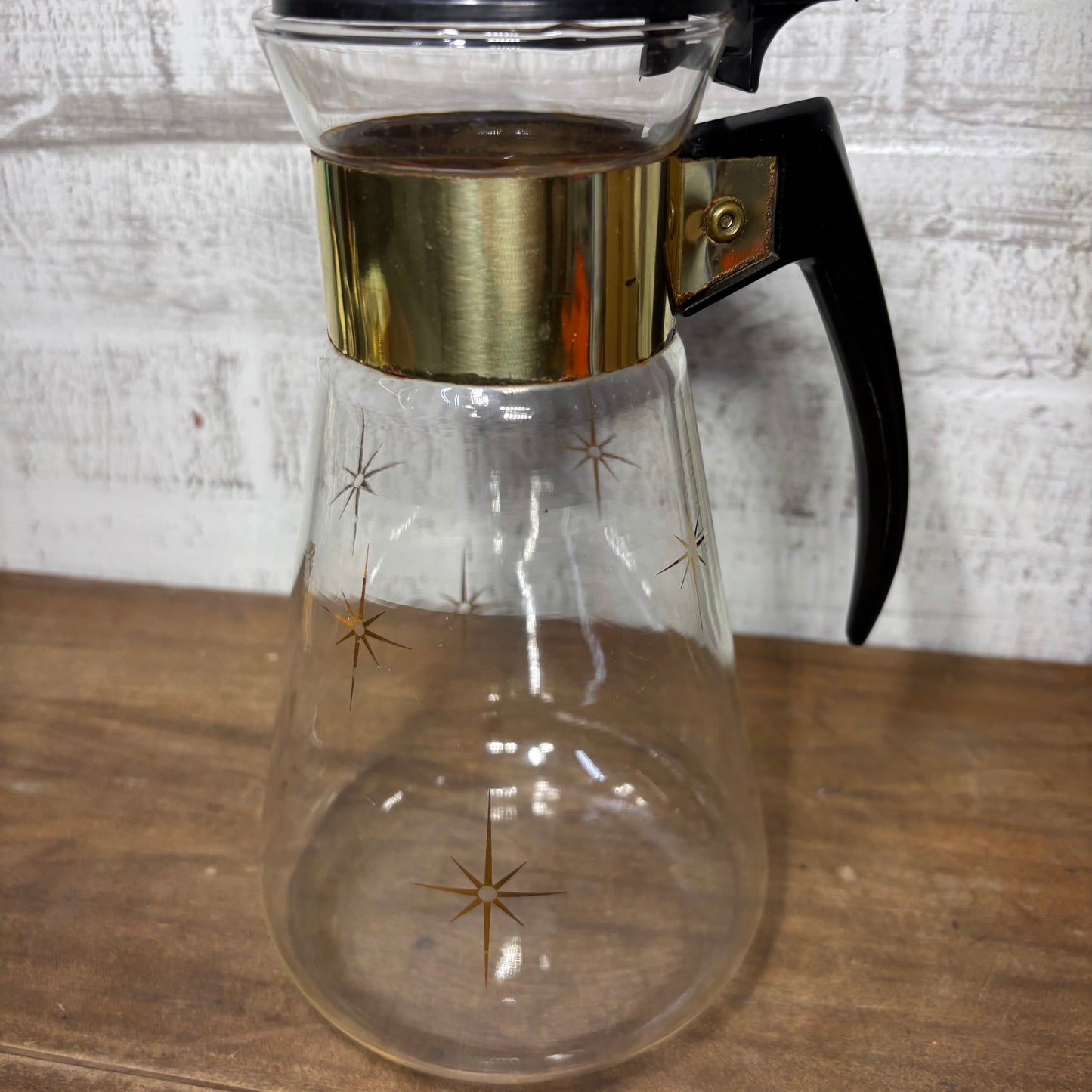Mid Century Atomic Starburst  Corning Ware Coffee Carafe