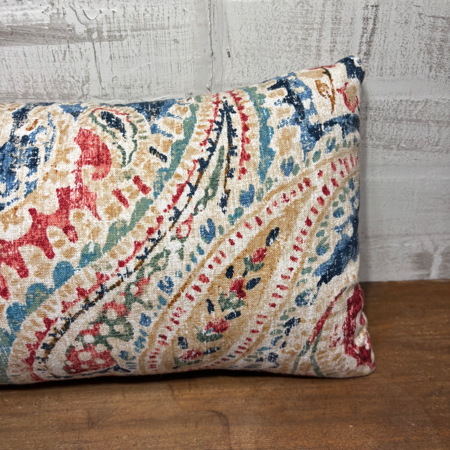 Paisley Pattern Lumbar Pillow