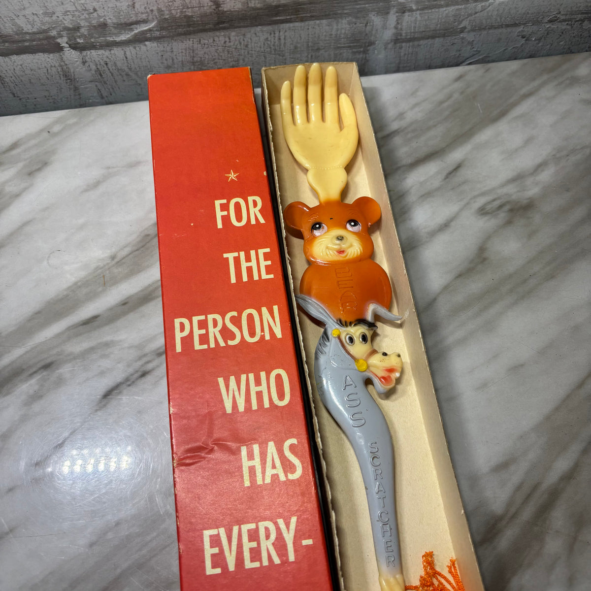 Vintage Genuine Bear A$$ Back Scratcher Gag Gift in Original Box