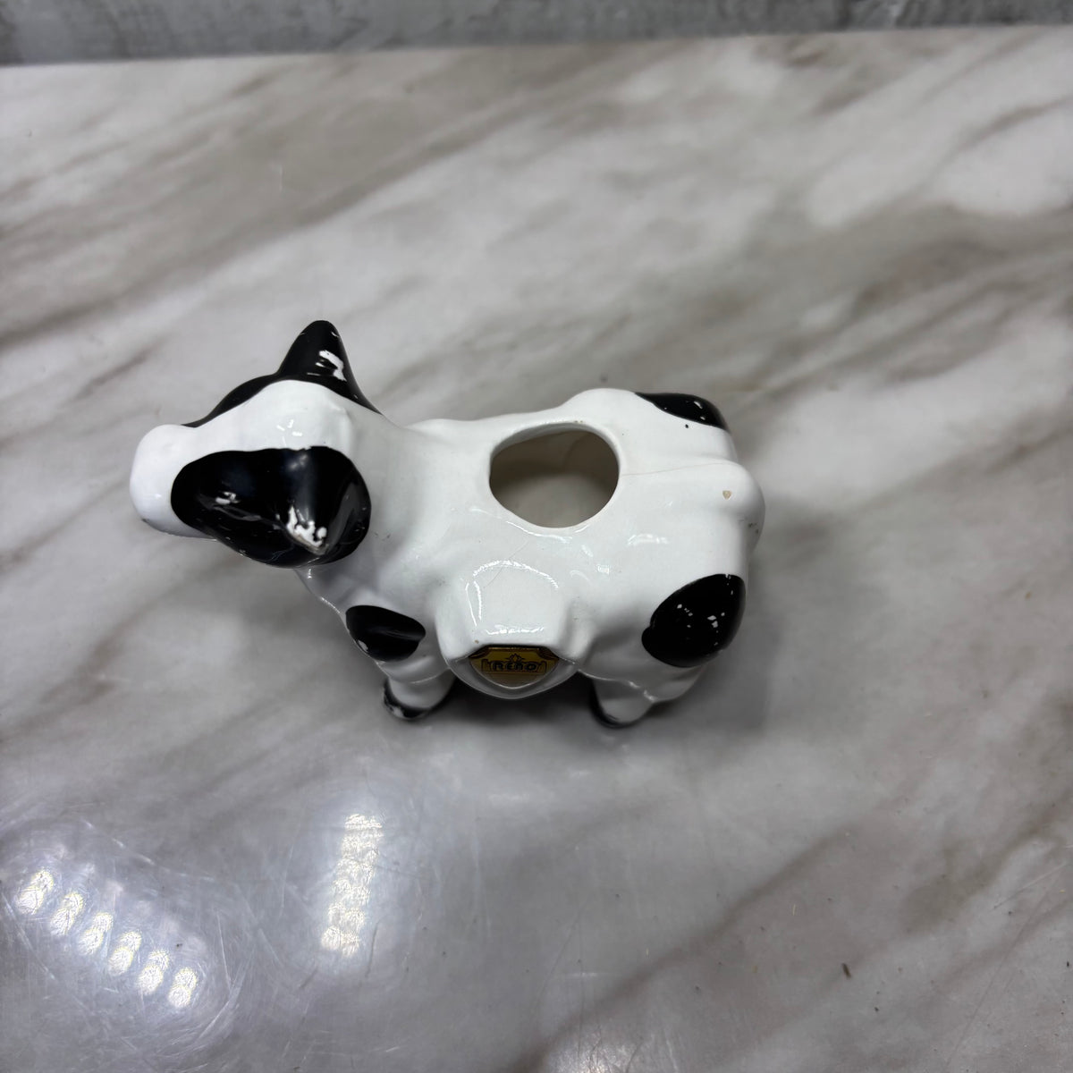 Vintage Cow Toothpick Reno Souvenir Holder