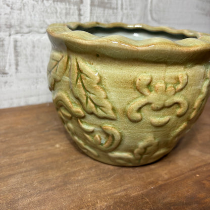 Sage Green Glazed Ceramic Pot