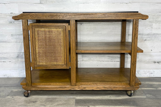 Vintage Brandt Ranch Oak Bar Cart Server