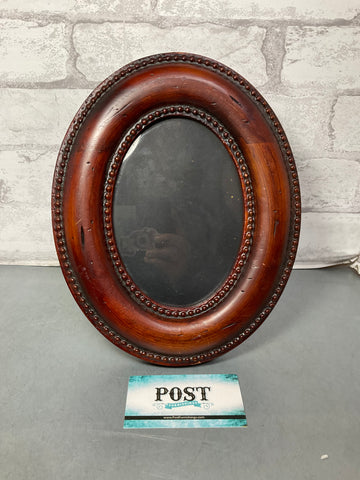 Rustic Oval Wood Picture Frame